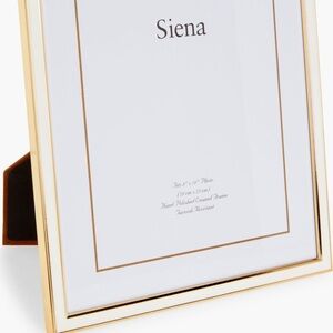 Make an offer! Siena 8x10 photo frame White and gold enamel